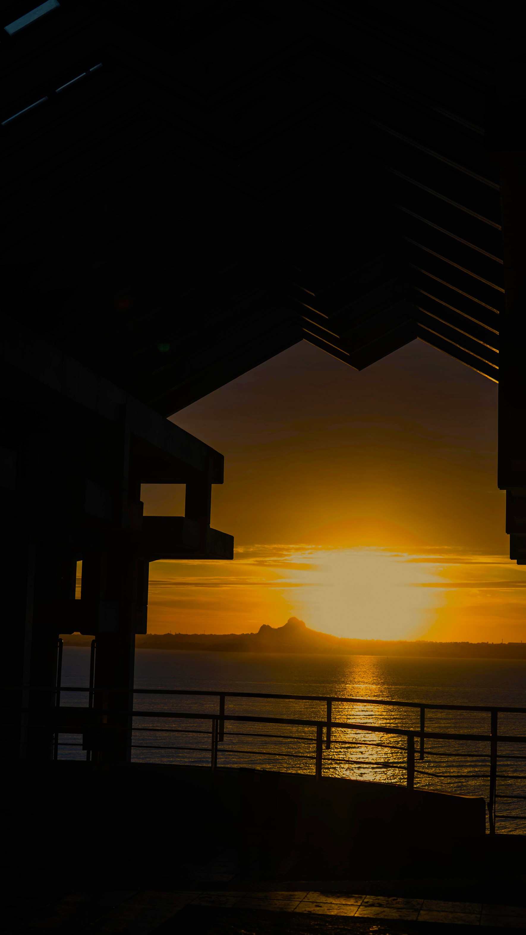 スマホ　夕陽１